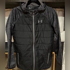 Under Armour Charcoal and Black Hooded Jacket